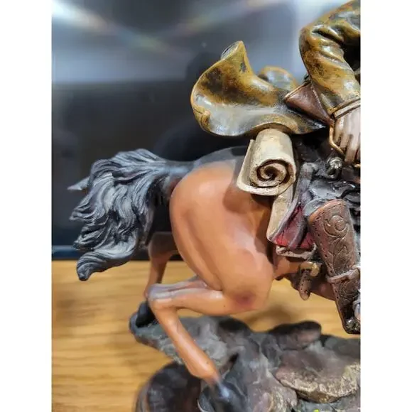 Southwest Theme man on a horse appox 14" x 9" very detailed - Picture 6 of 13